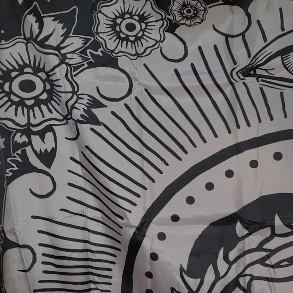 Too Fast WWTFD Jesus Third Eye Cross Roses Tattoo Art Shower Curtain Tattoo - Picture 4 of 6